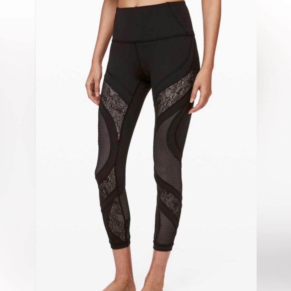 Lululemon Wunder Under High-Rise Tight 25" *Black Lace